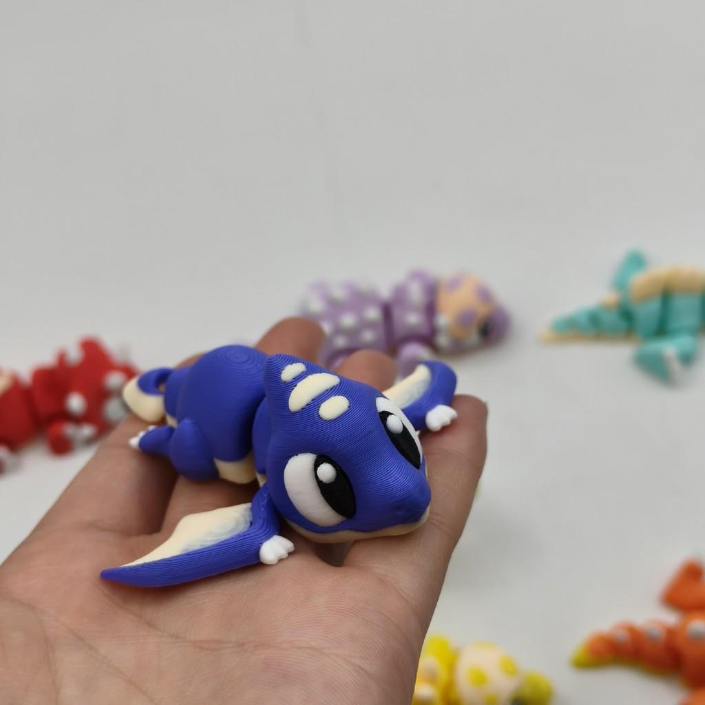 3D Printed Articulated Baby Toy Cute Flexi Figure with Movable Joints, Fidget Toy for Kids, Birthday Gift, Desk Decor, Keychain Accessory