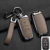 Car Key Case Cover For Land Rover Sport Freelander Discovery 4 Range Rover Sport LR4 2010-2012 Zinc Alloy Leather Auto Keychain