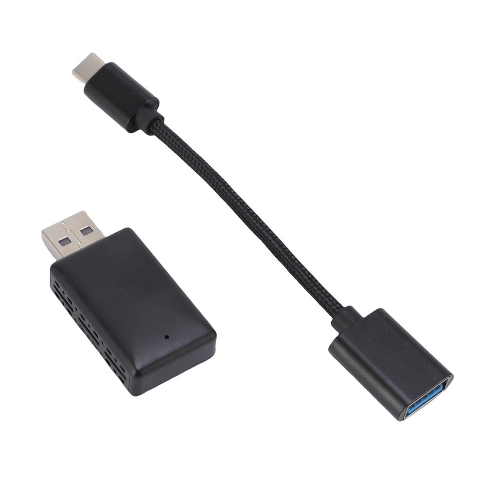 Wireless Adapter for Carplay for Android Auto 2 in 1 WiFi 6 Bluetooth Car Wired to Wireless Adapter with USB to Type C