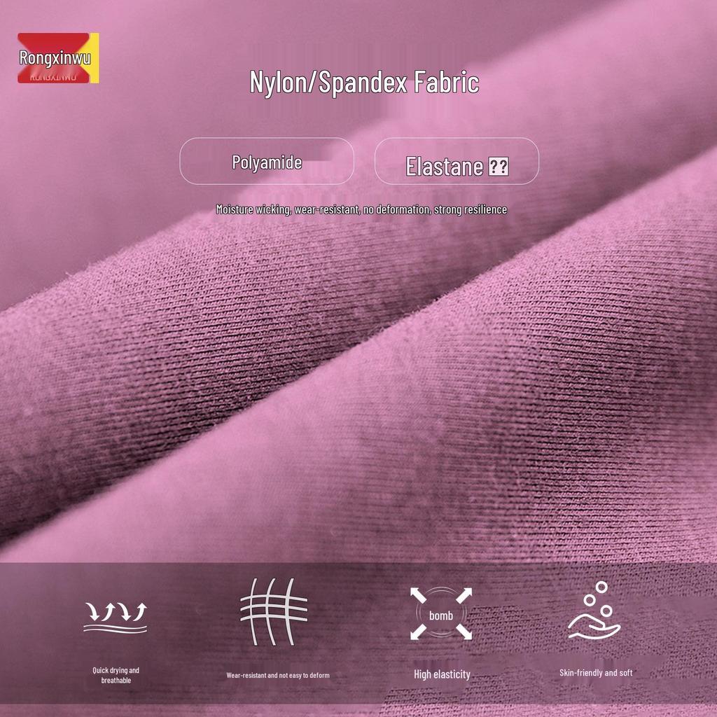 Cross-Border Slimming Nude Short-Sleeve Yoga & Sports T-Shirt