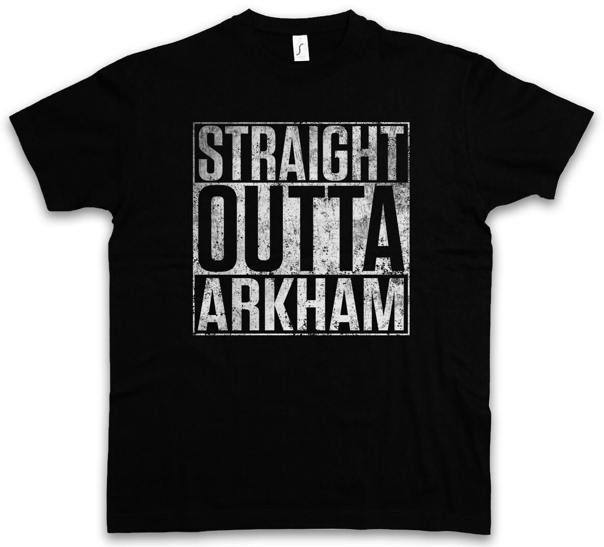 STRAIGHT OUTTA ARKHAM T-SHIRT City Wars Arkham H.P. Cthulhu Fun Town- XXXXL