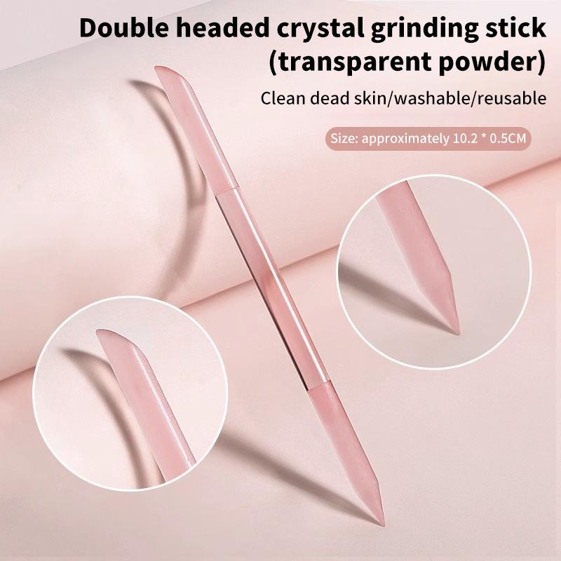 1Pcs Glass Nail Polishing Cuticle Pusher Nail Manicure Stick Professional Nail Files For Manicure Nails Art Accessories
