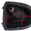 Seat Leon II 05-13 BLACK ECO LEATHER Gear Shift Knob + Gaiter with Frame 5 SPEEDS