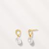 ozel Silver925 Fresh Water Pearl Pebble Earrings PS165E