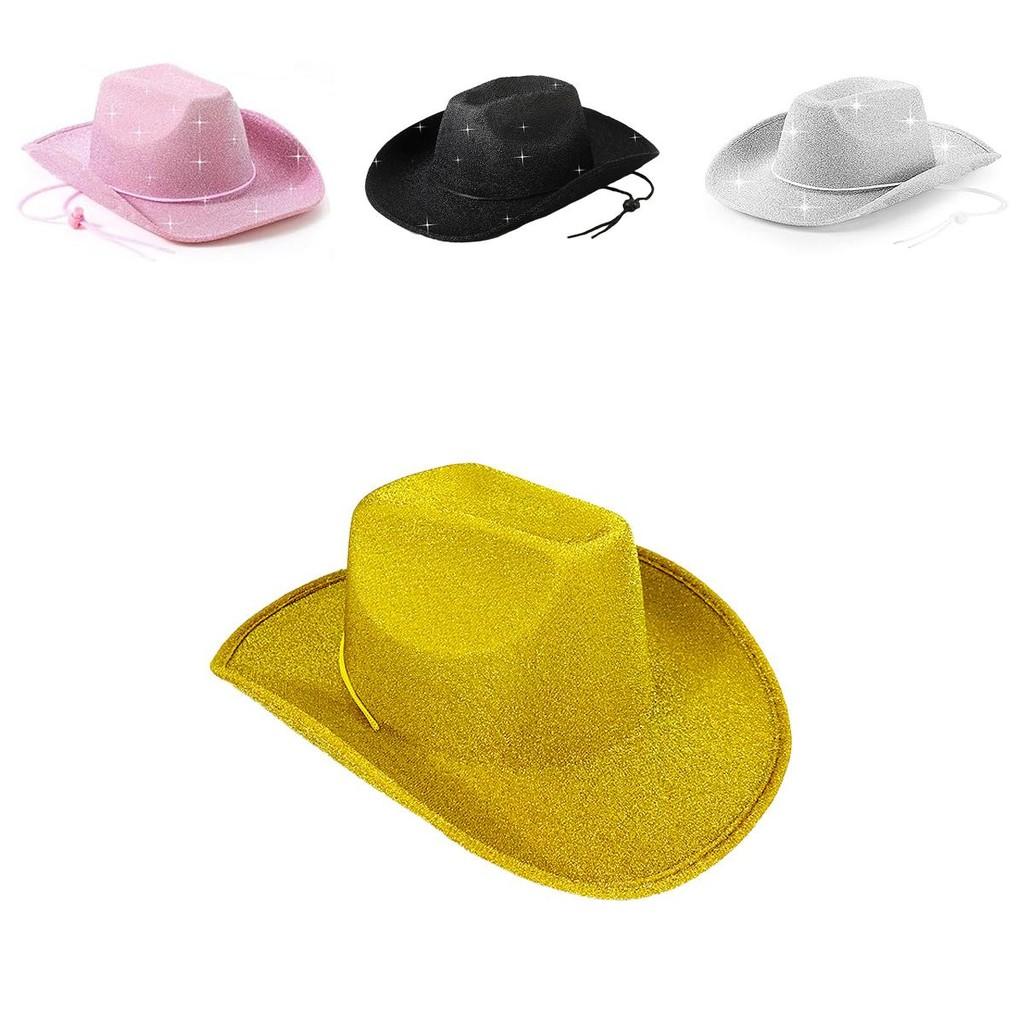 Hat Glitter Cowboy Sewing Craft In Costumes Festive Party Accessories Supplies