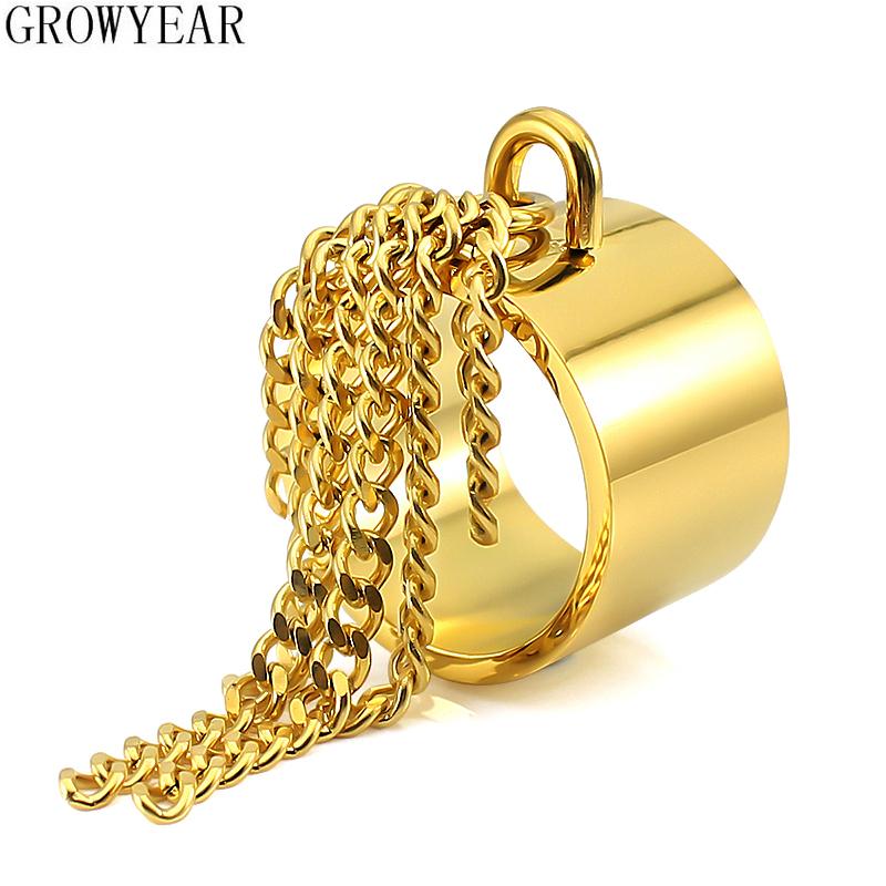 Anelli Charm Catena Cubana Striscia Carini per Donne Anelli Gioielli Amicizia Personalità Personalizzati Punk Knuckle Anelli Midi Festa Nuziale