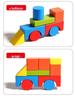 Colored Wooden Blocks - Educational Assembling Toy for Toddlers