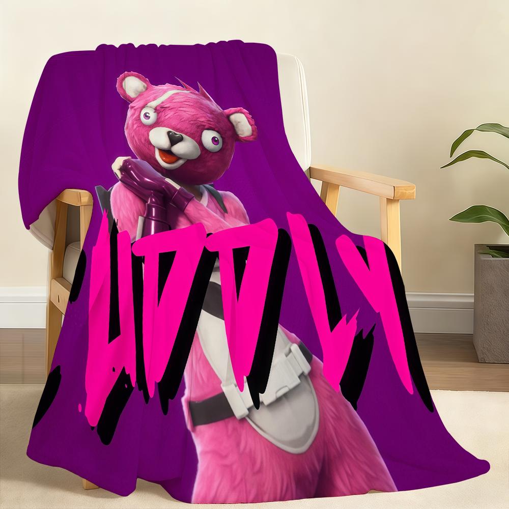 F-FORTNITE-S Cuddle Team Leader Blanket Soft Throw Blanket for Home Bedroom Bed Sofa Picnic Travel Office RestCover Blanket Gift