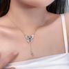 Three-dimensional Butterfly Exquisite Fringed Necklace Female Sweet Cool Niche Creative Collarbone Chain Fashionable High-end Chain Accessories Female