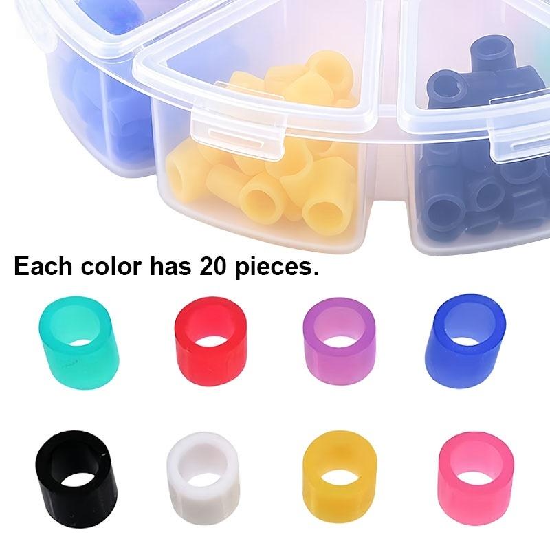 1Box Dental Silicone Identification Rings for Instrument Labeling, Disinfection, Sorting, and Sterilization; Heat-Resistant