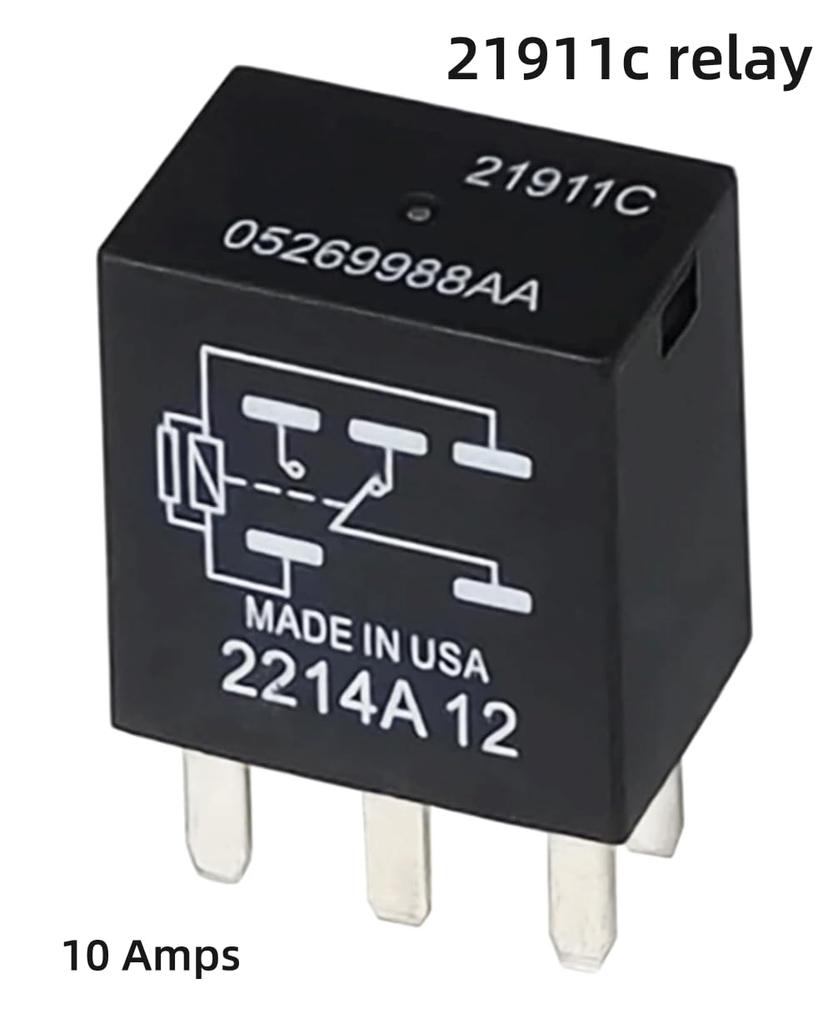 05269988AA Relay 05269988AA 21911C Multipurpose Car Relay Accessory Power Supply 12VDC 10A Relay 5 Cores (4pcs)