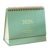 2026 Desk Calendar JAN 2026 - DEC 2026 Standing Flip Desktop Calendar 12 Months Planner with Twin-Wire Binding for Home Office School
