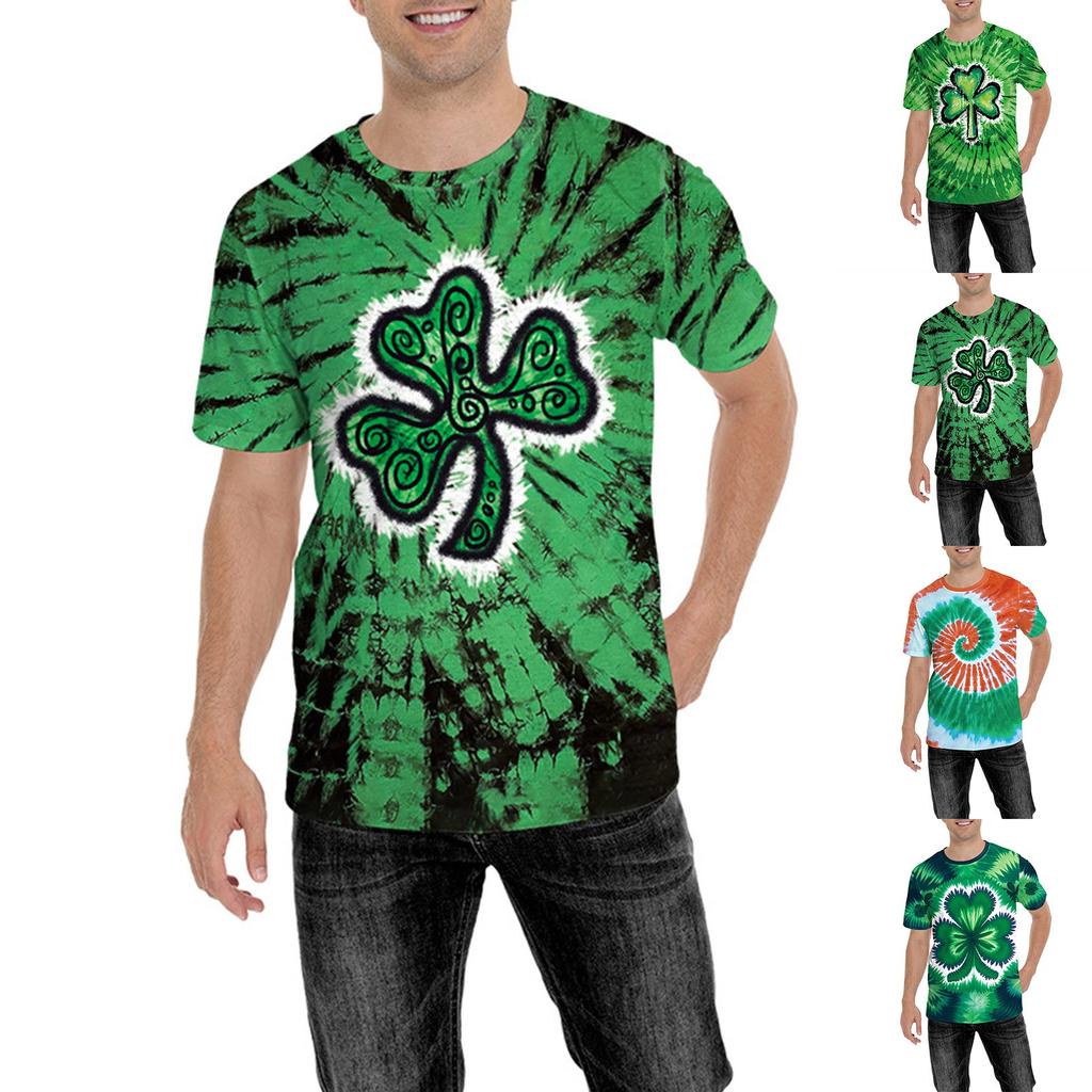 Irish Festival St. Patrick's Day Green Clothing Neck T-Shirt Men's