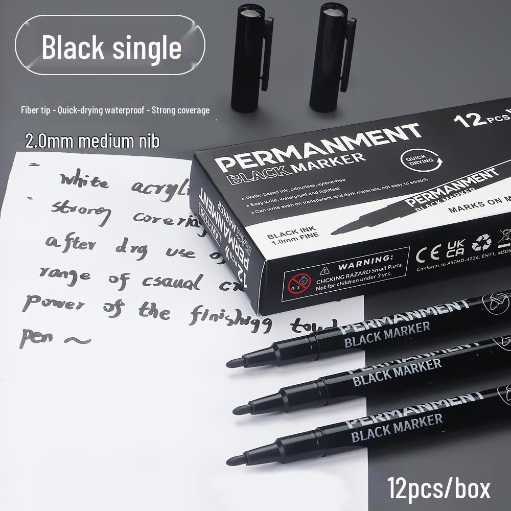 Waterproof Large Capacity White Highlight Marker - Fade-Resistant for Art and Graffiti