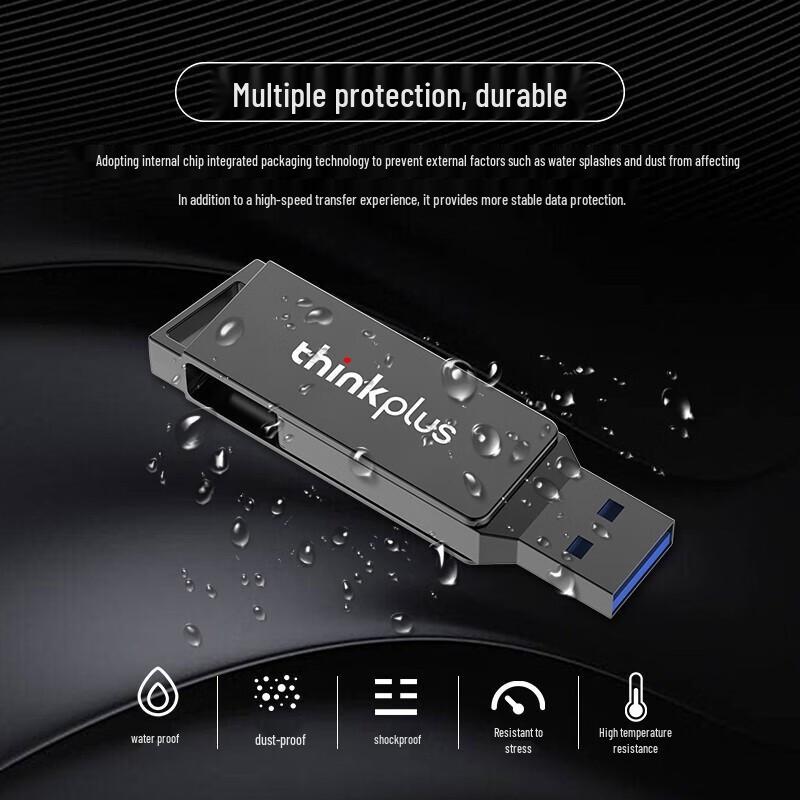 ThinkPlus Lenovo Dual-Interface Metal USB Drive