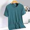 Ice Silk Men's Quick-Dry Short Sleeve T-Shirt, High Elastic, Breathable, Summer 2023 Casual Loose Fit Sports Top