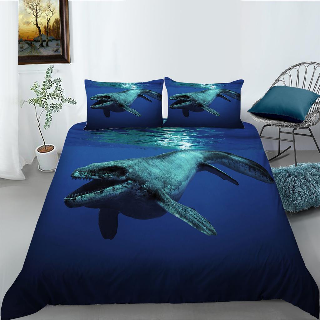 Dinosaur 3D Digital Printed Bedding Two-Piece Set Polyester