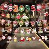 24 Christmas Cartoon Store Paper Bunting Flags for Festive Atmosphere