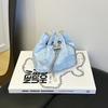 Pump with Bucket Bag, Summer New Beautiful Butterfly Gentle Temperament Sweet Shoulder Messenger Bag