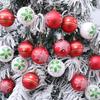 Ny Plast Julkula Hänge 6cm DIY Julgransprydnad Galvaniserad Julprydnader Nyår