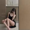 Korean ins women's summer back suspender nightdress dress pure desire sexy thin girl loungewear pajamas