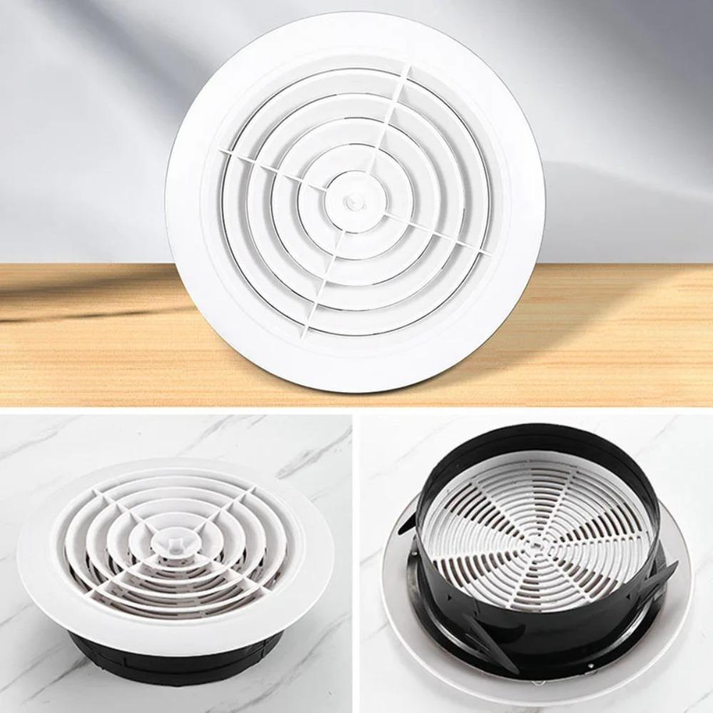 75-200mm Air Vent Extract Valve Grille Adjustable Ducting Ventilation Cover  Kitchen Bath