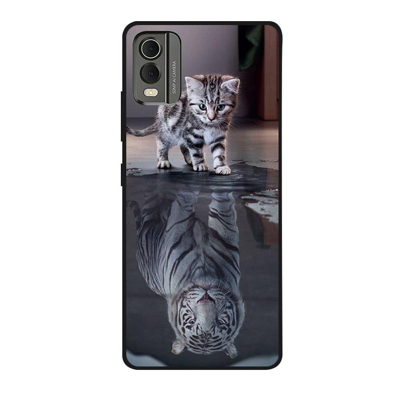 Pentru husă Nokia C32 C 32 Silicon moale Pictată Rezistentă la șocuri Huse spate Pentru Nokia C32 Husă TPU Coques NokiaC32 Desene animate drăguțe
