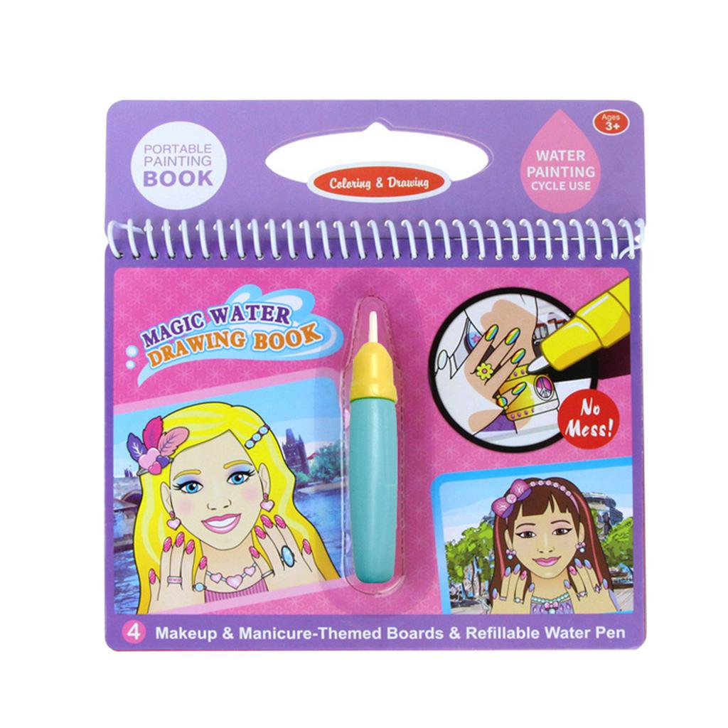 8 Typer Vanntusj Doodlebok & Penn Fargelegging Maleri Tegnebrett Tidlig Pedagogiske Leker Bursdagsgave til Barn