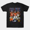 Men Black Print T-shirt Bo Nix Denver Collage No-Cut Transfer Paper Print Cotton Tshirt