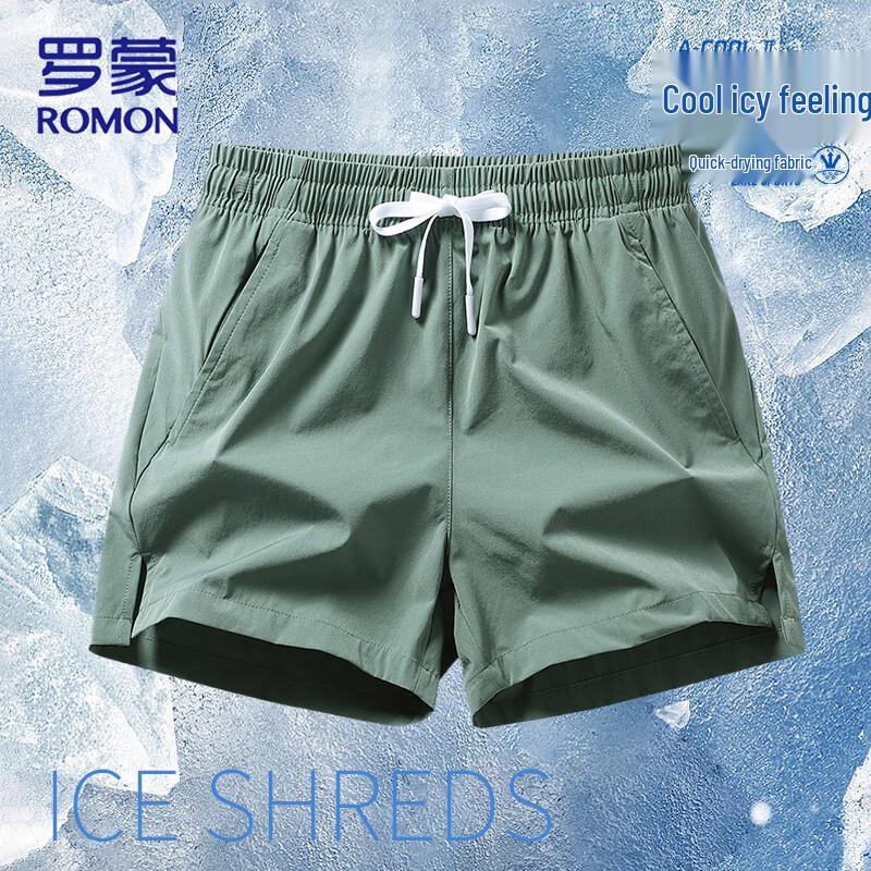 Romon Men s Ice Silk Quick-Dry Casual Shorts 4XL