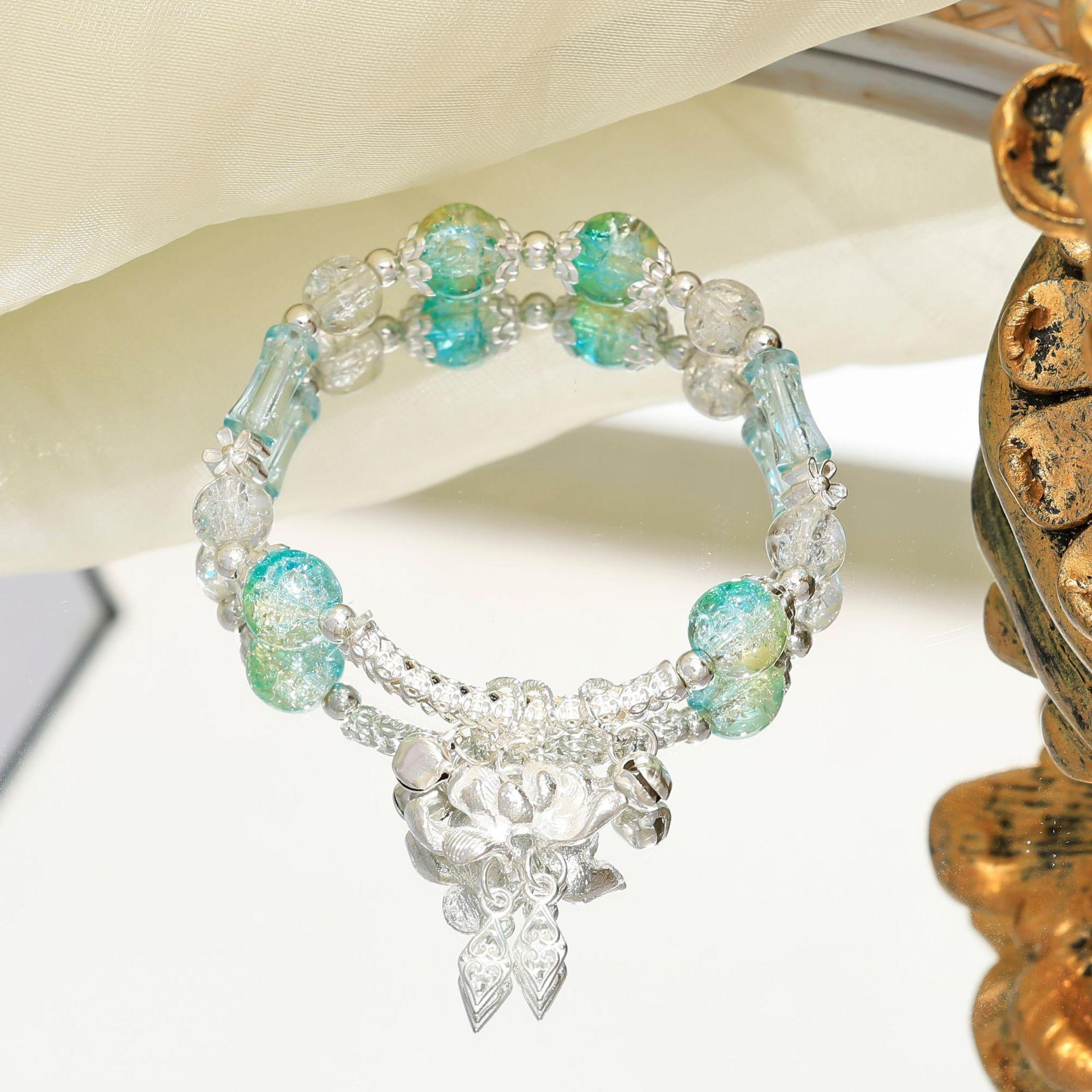 

Оригинальный дизайн Браслет-колокольчик мечты Женский Милый Лотос Нишевый Универсальный Премиальный Браслет для подруги Прямые продажи