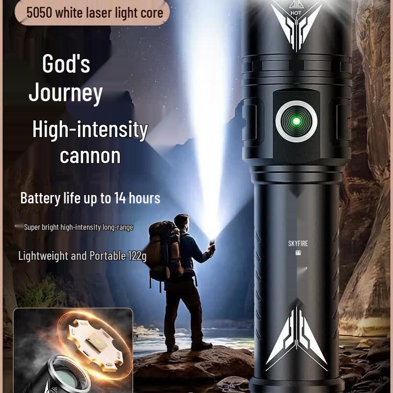 SkyFire High-Intensity Rechargeable LED Flashlight