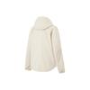 Li Ning Fitness Series Solid Color Zip-Up Hooded Sports Loose Windbreaker Women Outerwear Gravel-Gray AFDU084-1