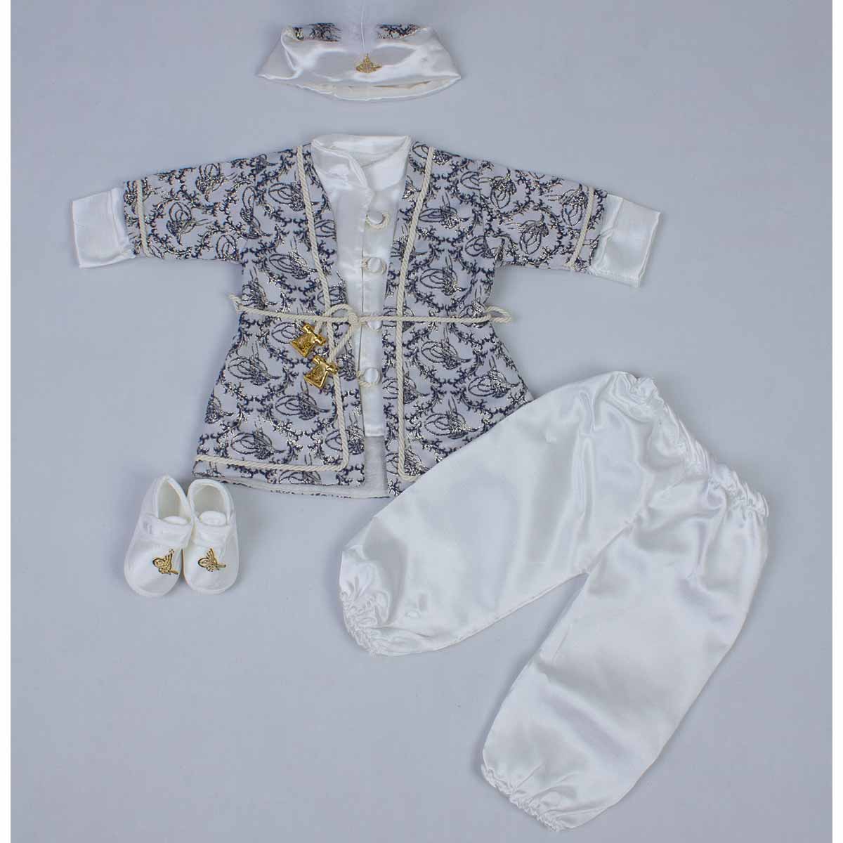 

Темно-синий костюм из пяти частей для мальчика-принца