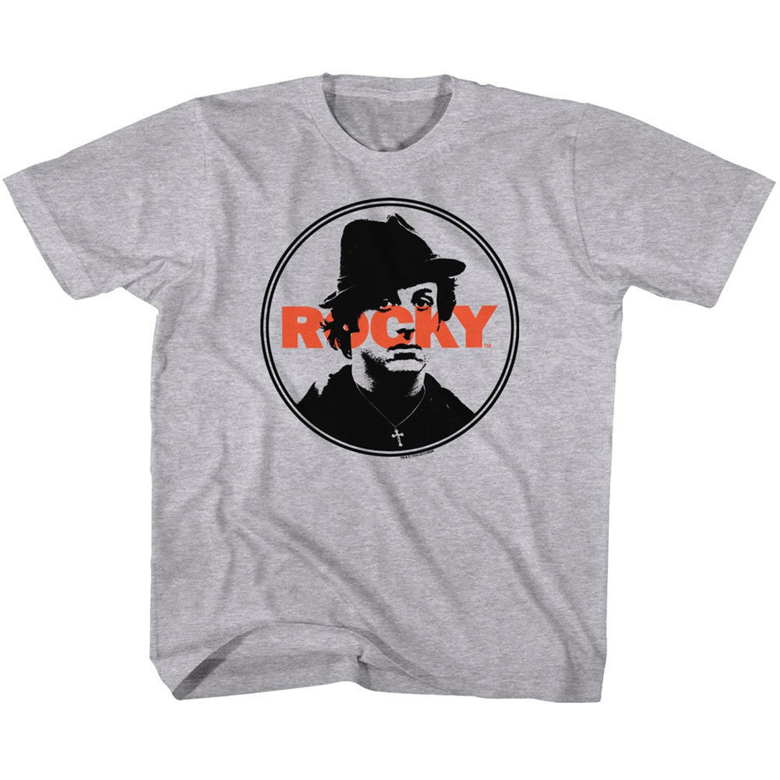 Rocky Stamped Gray Heather Youth T-Shirt M