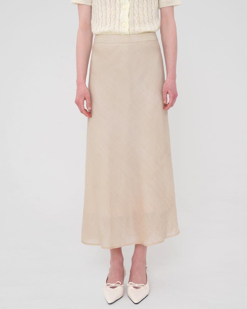 Sisterhood Long Flare Skirt - Beige