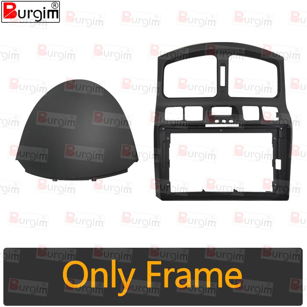 Рамка для магнитолы автомобиля Для Hyundai Santa Fe SantaFe SM JAC Rein 9-дюймовая Панель стереосистемы Жгут проводов Разъем Кабель питания Only frame