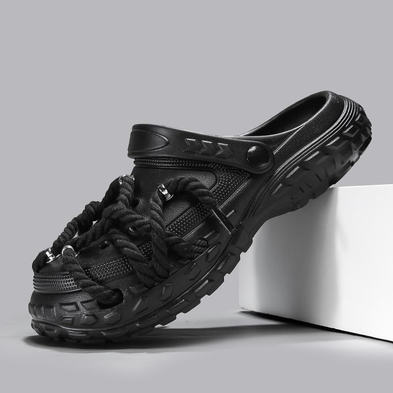 Fashion Designed Men's EVA Waterproof Sandals Thick Bottom DIY Personality Couple's Casual Sandal Mans Beach Slides Outdoor Slippers