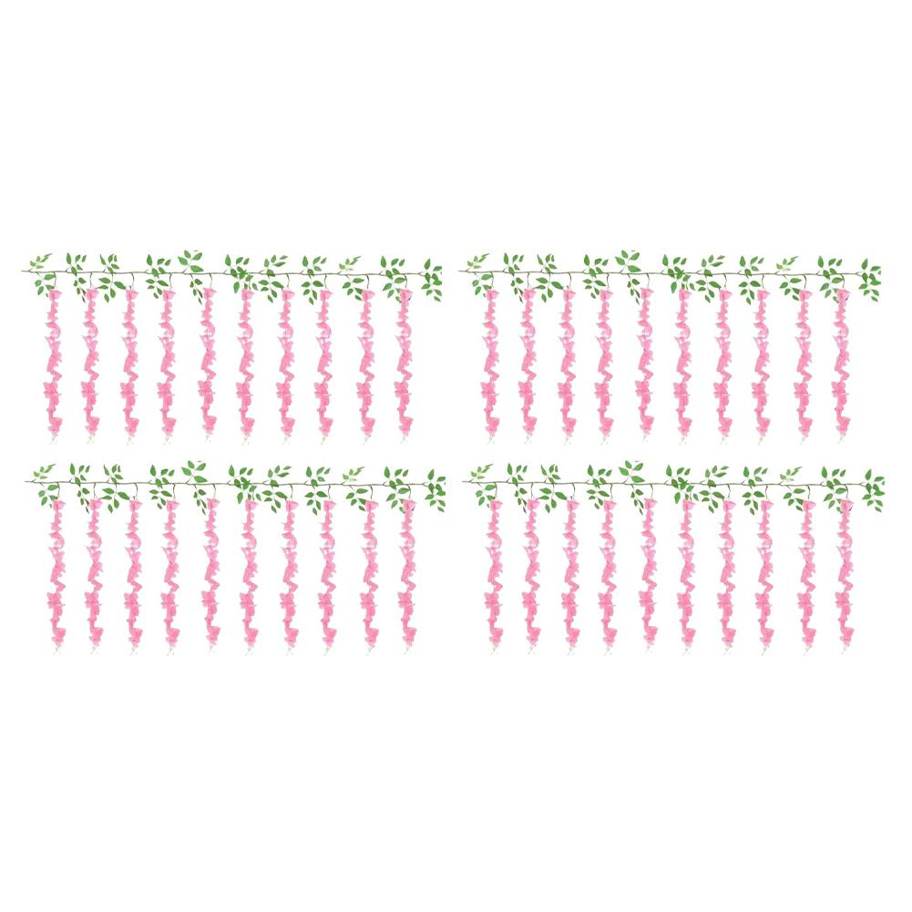 

For Party For Wedding Artificial Flowers Floral Garland Party Setup Wedding Ceremony Long Hanging Flower Garland розовый