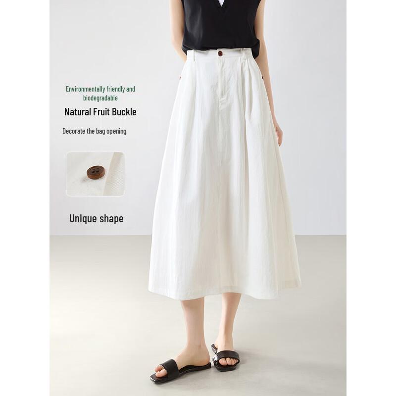 

MOHANYIMEI Lightweight High-Waist A-Line Umbrella Skirt 2XL