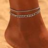 Stainless Steel Anklet Europe and the United States Personality Design Chain Minimalist Anklet For Women Zircon Beach Party Ne