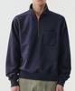 Daibeuin Vintage Half Zip-Up (Dark Navy)