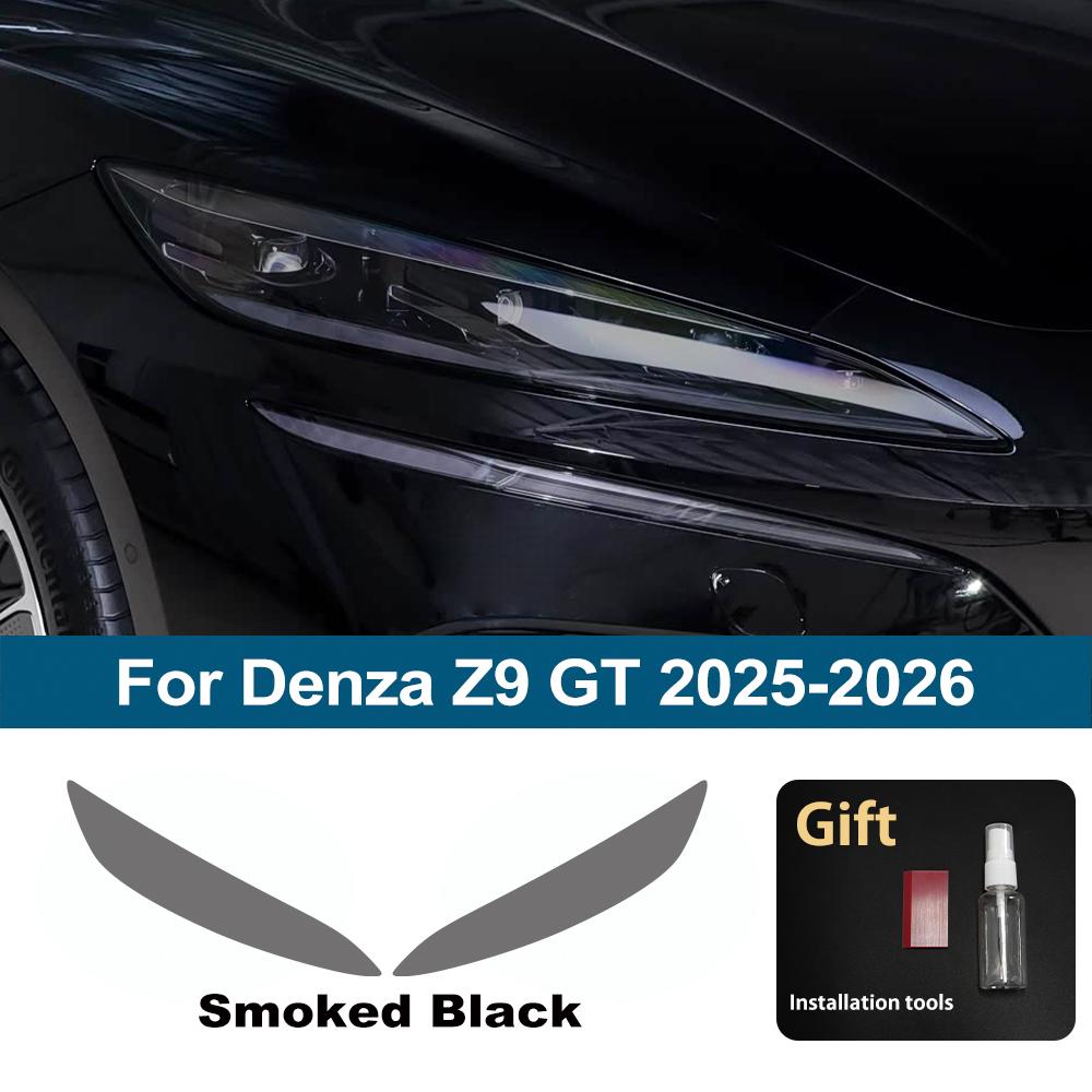 

Custom Fit TPU PPF for Denza Z9 GT 2026-2026 High Gloss Smoke Black Pre Cut Headlight Protective Film Anti-Scratch Vinyl Wrap For Z9 GT 25-26 SMK