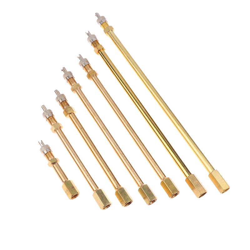 1 szt. Samochód Auto Ciężarówka Mosiężny Kapturek Zaworu Opony Koła Przedłużka Trzpienia Opony Przedłużacz Zawory Dętkowe Akcesorium Samochodowe