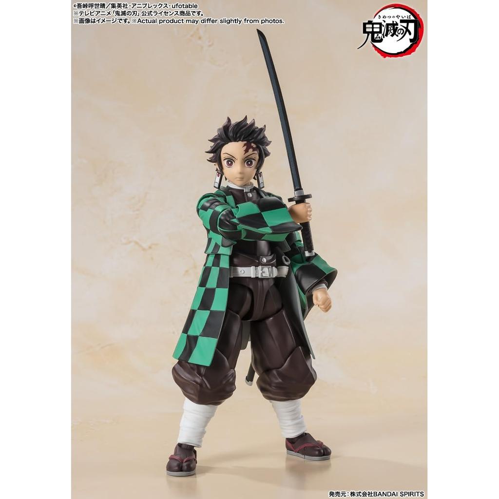 TAMASHII NATIONS S.H. Figuarts Demon Slayer Tanjiro Kamado Action Figure 140mm PVC & ABS Painted Collectible