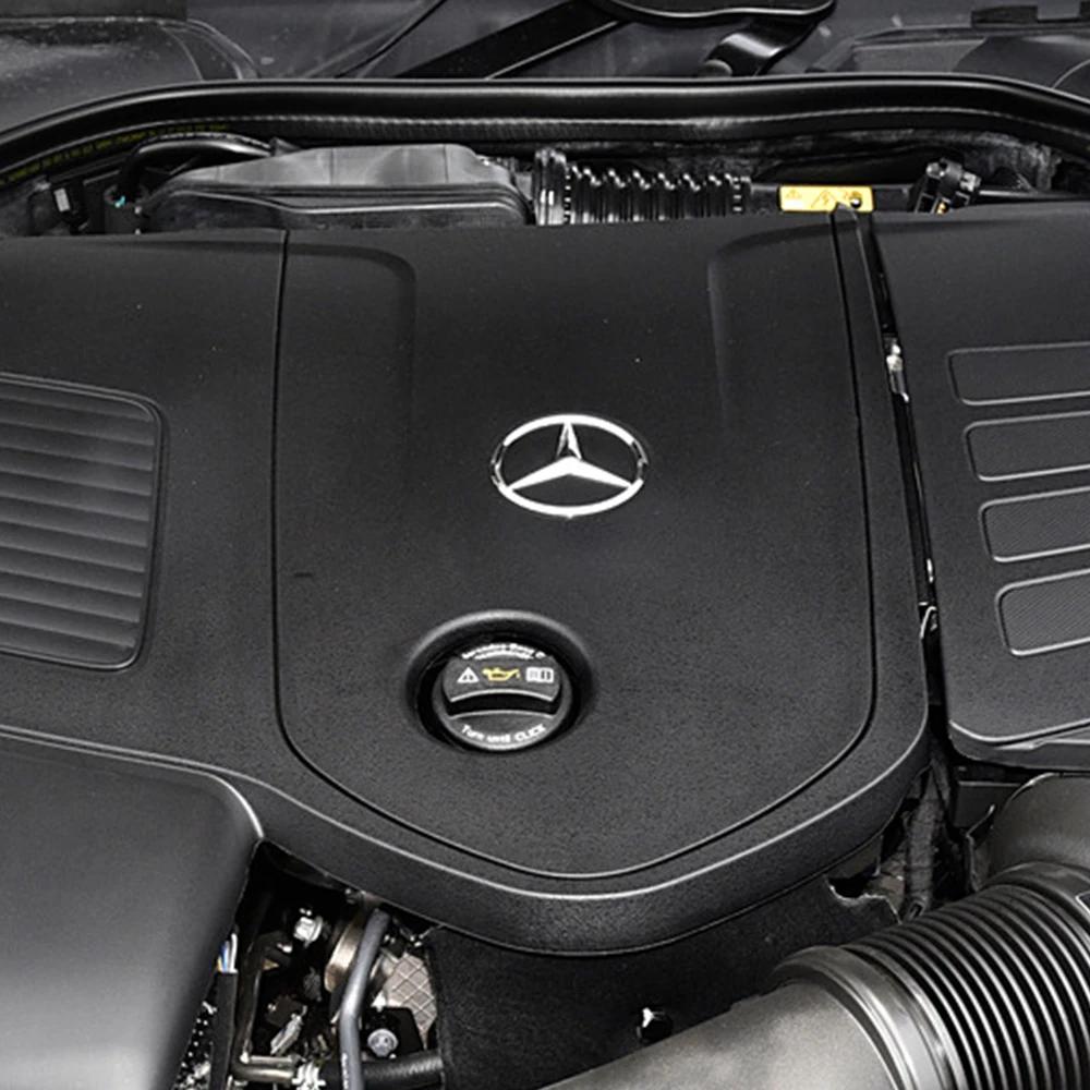 1PCS 7cm Car Engine Emblem Hood Engine Decal for Mercedes Benz W204 W211 Amg W177 GLC GLK CLA GLA W211 W212 W213 C63 E300 W176