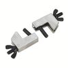 2pcs Heavy-Duty Metal Ferrule Hose Clamp Set Small Hose Pincher Clamp Tool for Automotive Repair and Vacuum Hose Line Clamping