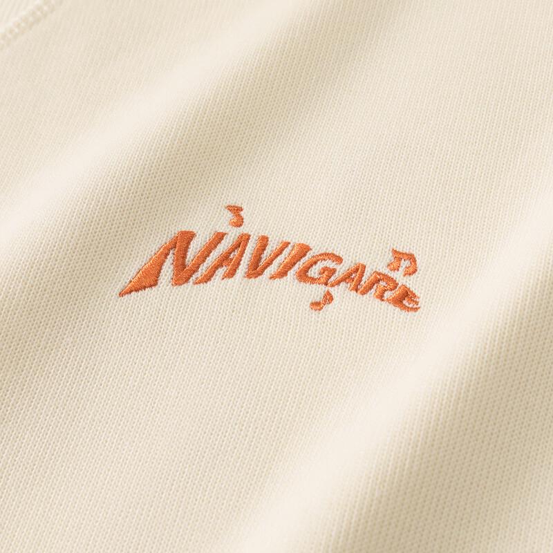 Navigare Unisex Hooded Letter Print Loose Pullover Sweatshirt