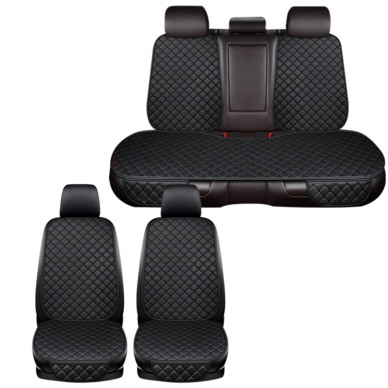 

Чехол на сиденье автомобиля, Совместимый с Nissan Note Aura FE13, Защитник сиденья, Кожаный материал, Водонепроницаемый, picture чёрный