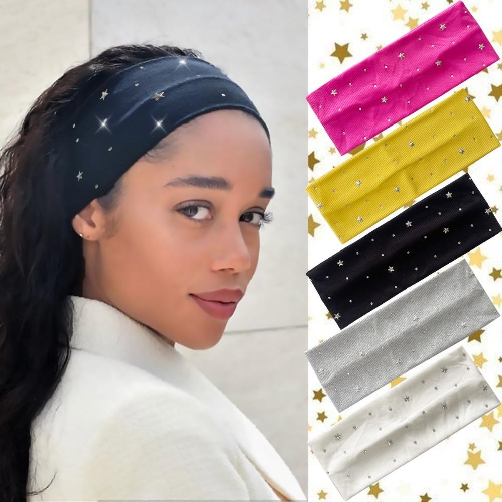 Elastic Yoga Headband Bling Diamond Headscarf New Hair Hoop  Hair Accessories